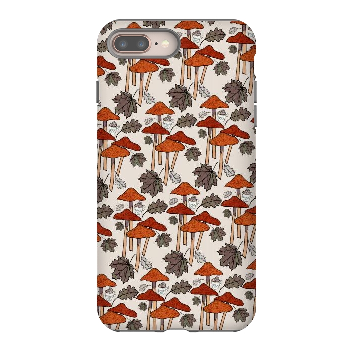 iPhone 8 plus StrongFit Autumn Mushrooms  by Steve Wade (Swade)