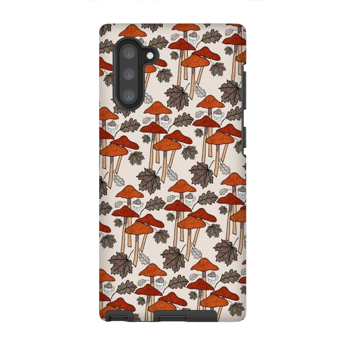 Galaxy Note 10 StrongFit Autumn Mushrooms  by Steve Wade (Swade)