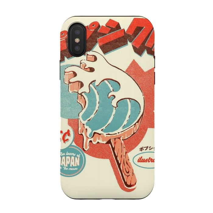 iPhone Xs / X StrongFit Great Wave Ice Pop by Ilustrata