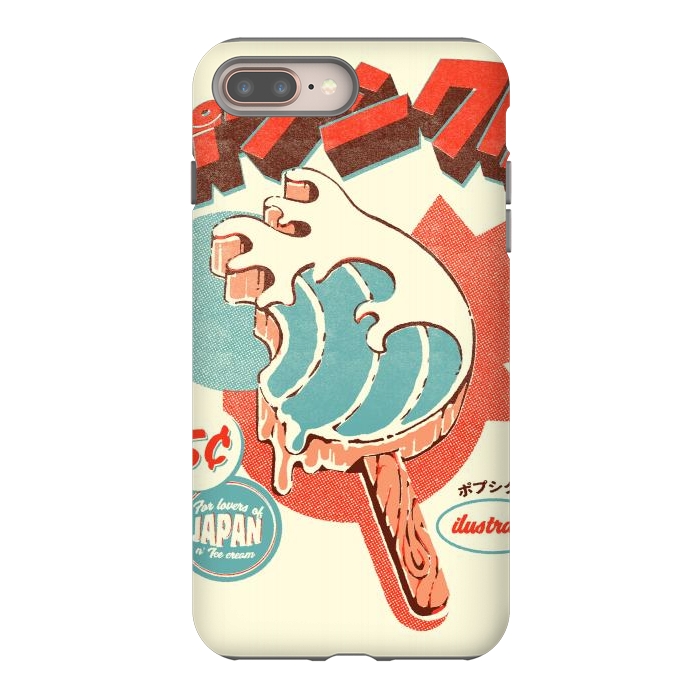 iPhone 8 plus StrongFit Great Wave Ice Pop by Ilustrata