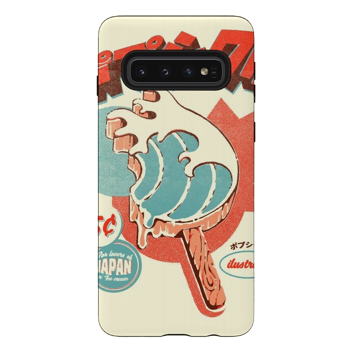 Galaxy S10 StrongFit Great Wave Ice Pop by Ilustrata