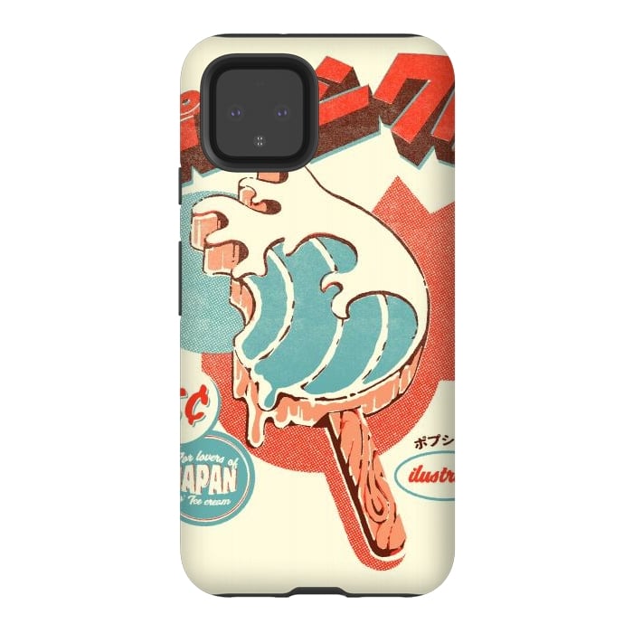 Pixel 4 StrongFit Great Wave Ice Pop by Ilustrata