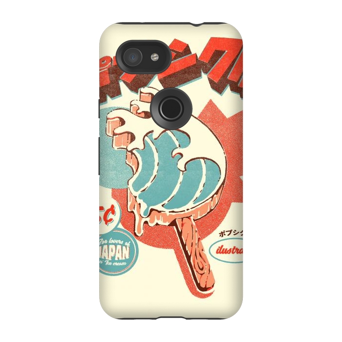 Pixel 3A StrongFit Great Wave Ice Pop by Ilustrata