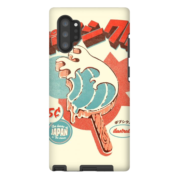 Galaxy Note 10 plus StrongFit Great Wave Ice Pop by Ilustrata