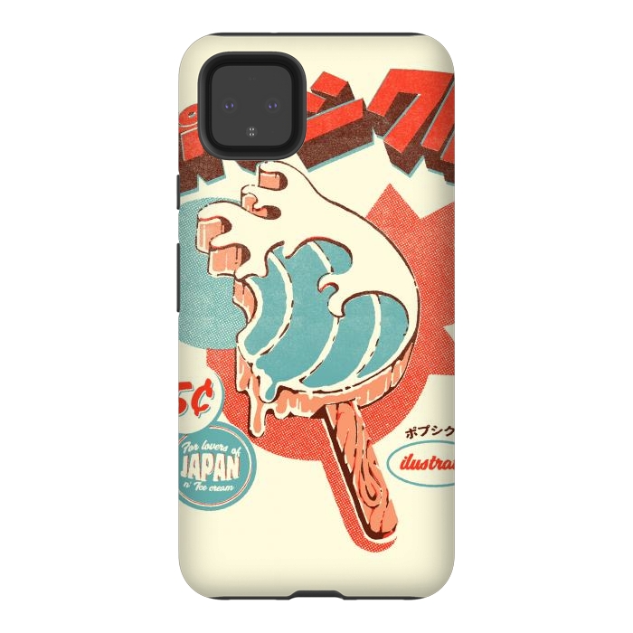 Pixel 4XL StrongFit Great Wave Ice Pop by Ilustrata