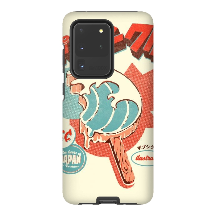 Galaxy S20 Ultra StrongFit Great Wave Ice Pop by Ilustrata