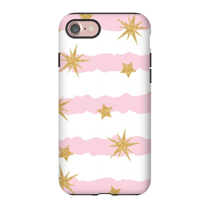 iPhone 7 StrongFit Golden Stars Pattern by Bledi