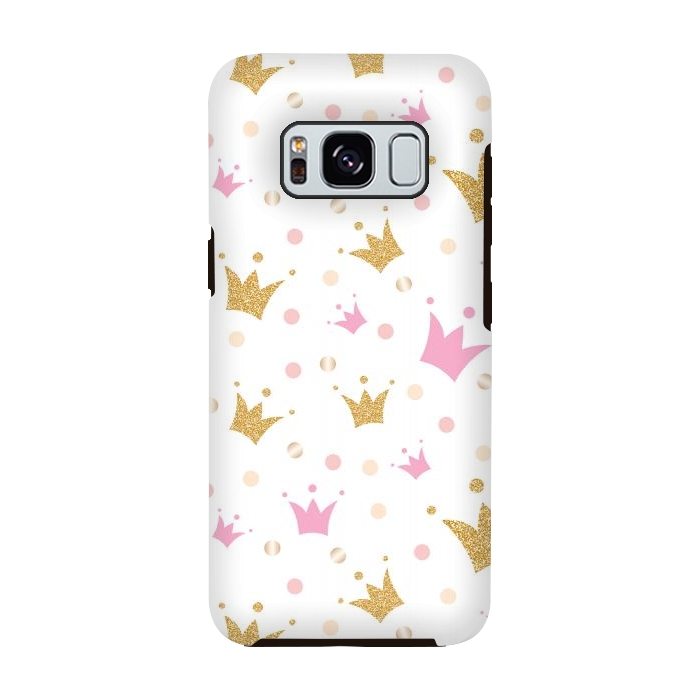 Galaxy S8 StrongFit Golden Crowns Pattern by Bledi