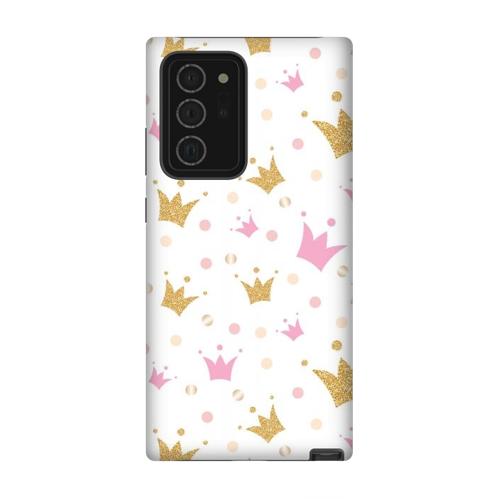 Galaxy Note 20 Ultra StrongFit Golden Crowns Pattern by Bledi