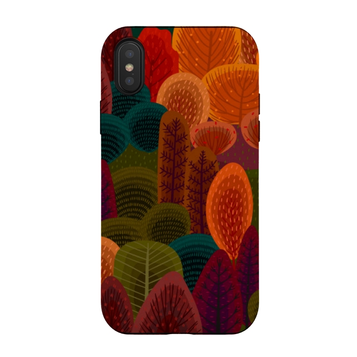 iPhone Xs / X StrongFit autumn forests colours by MALLIKA