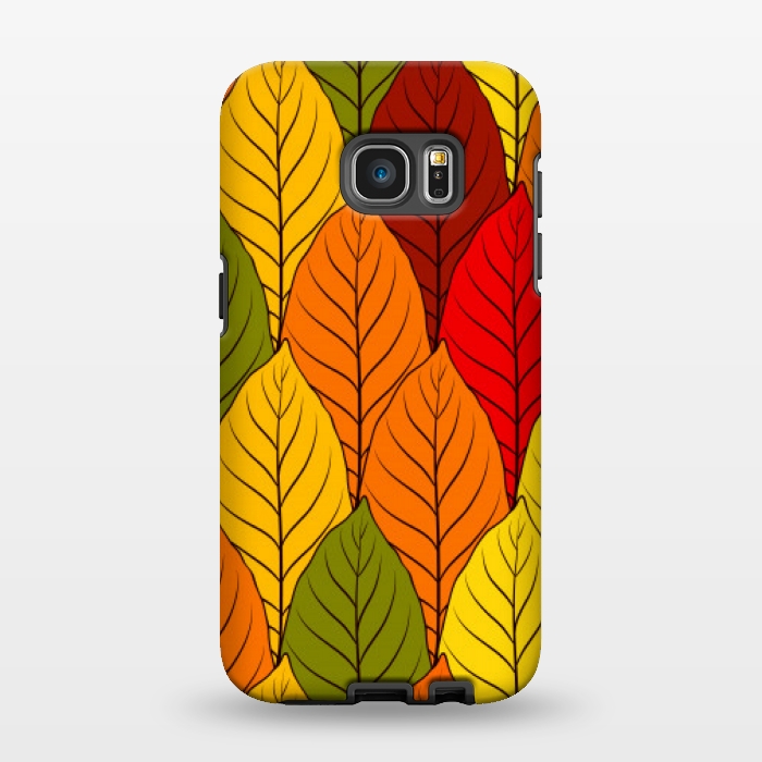 Galaxy S7 EDGE StrongFit leaves pattern 7 by MALLIKA