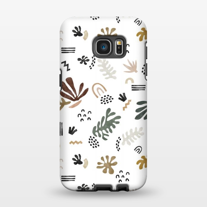 Galaxy S7 EDGE StrongFit Abstract simple nature shapes I by Mmartabc