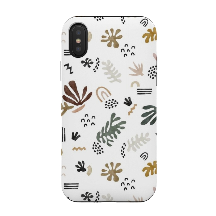 iPhone Xs / X StrongFit Abstract simple nature shapes I by Mmartabc