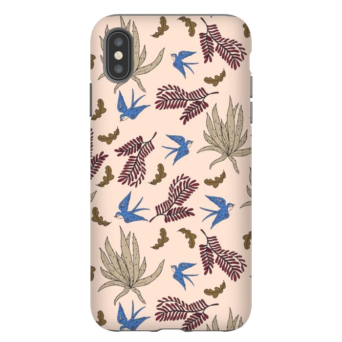 iPhone Xs Max StrongFit Bohemian desert birds by Mmartabc