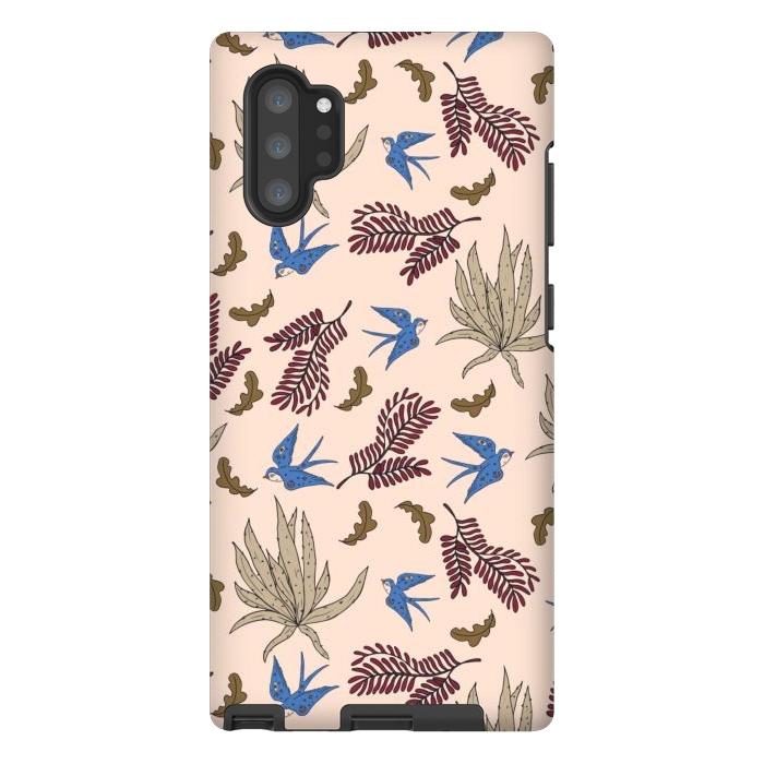 Galaxy Note 10 plus StrongFit Bohemian desert birds by Mmartabc