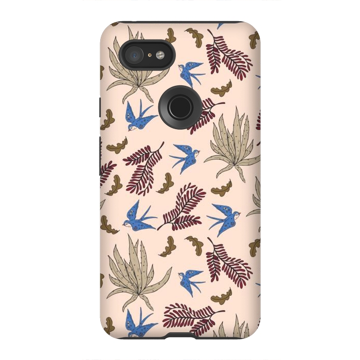 Pixel 3XL StrongFit Bohemian desert birds by Mmartabc