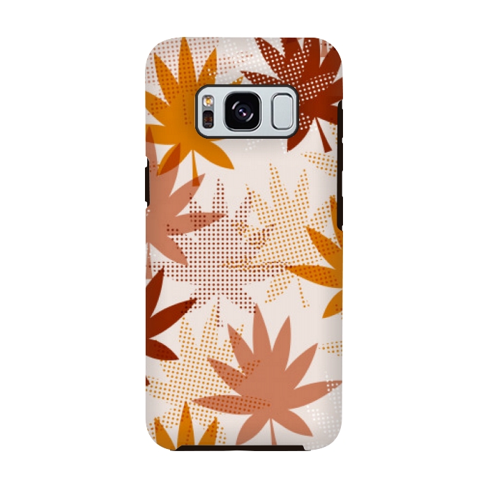 Galaxy S8 StrongFit leaves pattern autumn by MALLIKA