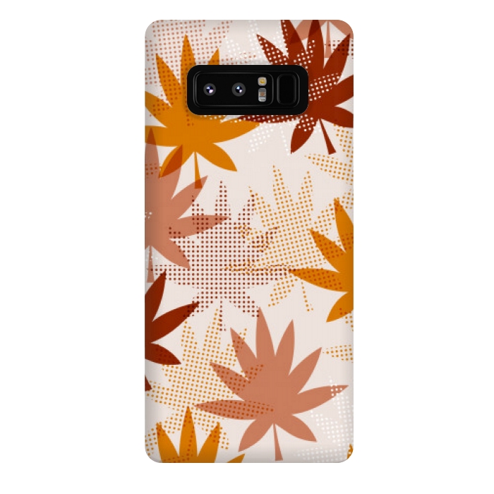 Galaxy Note 8 StrongFit leaves pattern autumn by MALLIKA
