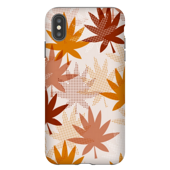 iPhone Xs Max StrongFit leaves pattern autumn by MALLIKA