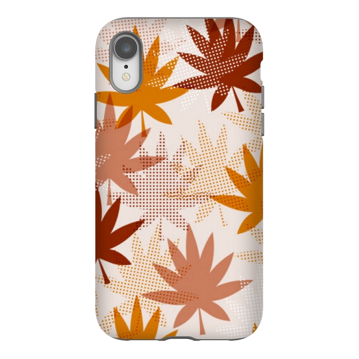 iPhone Xr StrongFit leaves pattern autumn by MALLIKA