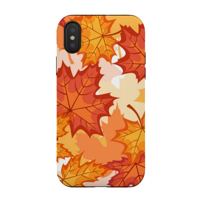 iPhone Xs / X StrongFit BECAUSE AUTUMN IS LOVE by MALLIKA