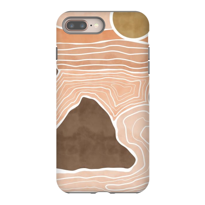 iPhone 7 plus StrongFit Orange desert dunes by Mmartabc