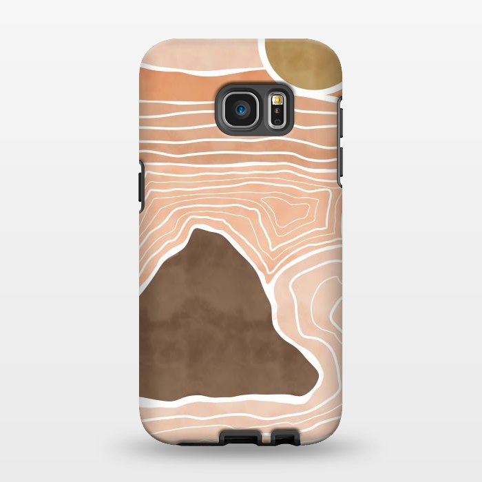 Galaxy S7 EDGE StrongFit Orange desert dunes by Mmartabc