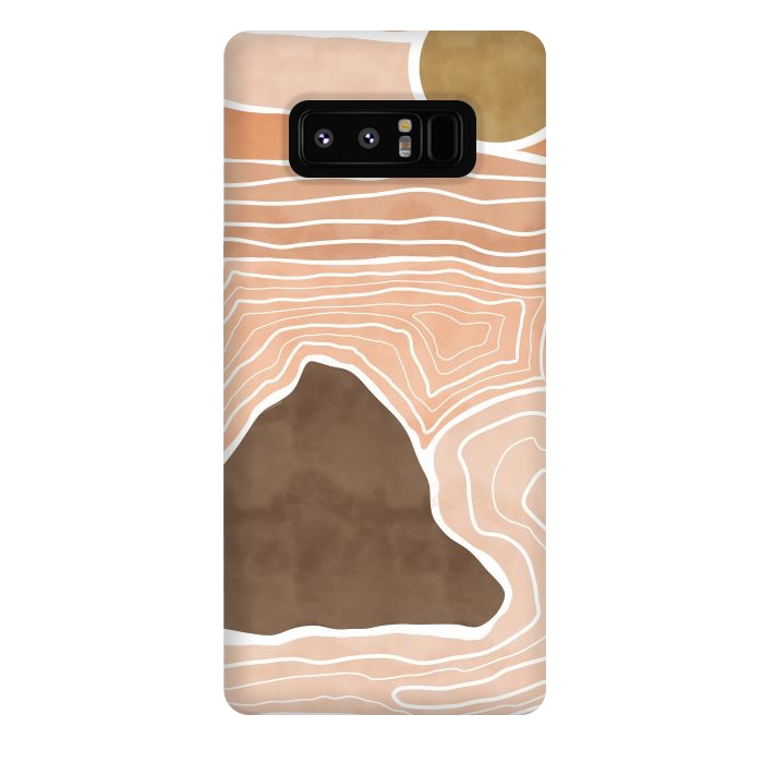 Galaxy Note 8 StrongFit Orange desert dunes by Mmartabc