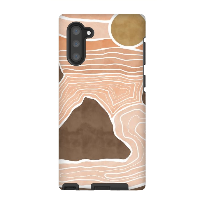 Galaxy Note 10 StrongFit Orange desert dunes by Mmartabc