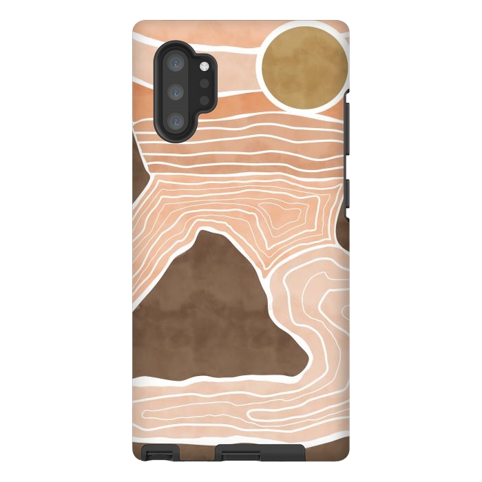 Galaxy Note 10 plus StrongFit Orange desert dunes by Mmartabc