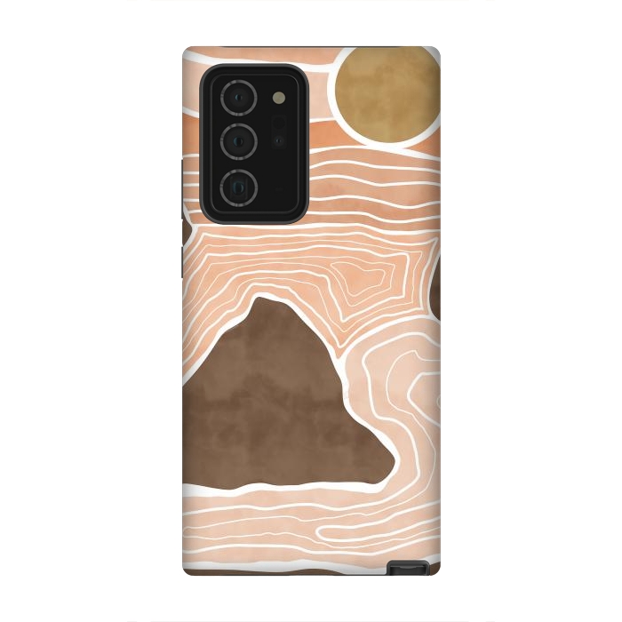 Galaxy Note 20 Ultra StrongFit Orange desert dunes by Mmartabc