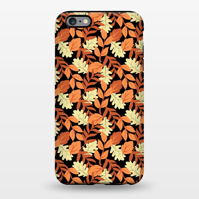 iPhone 6/6s plus StrongFit autumn black leaves pattern 4 by MALLIKA