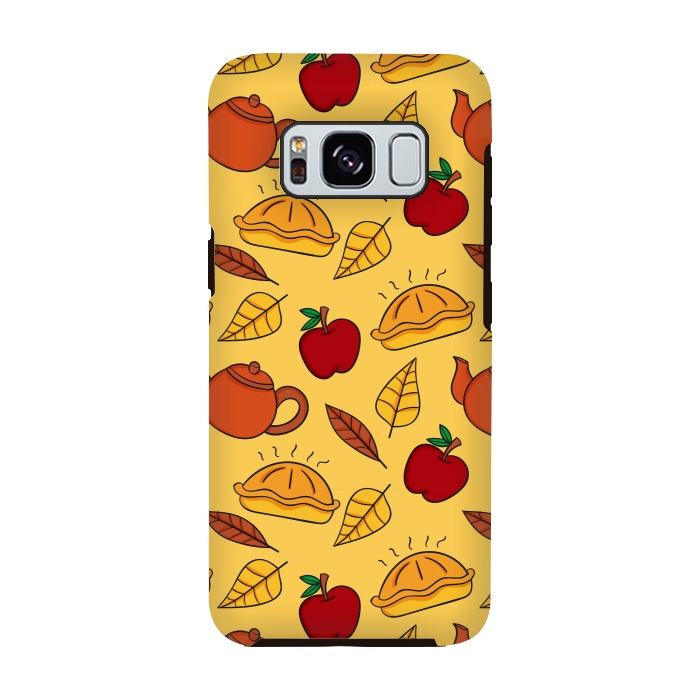 Galaxy S8 StrongFit apple pie pattern by MALLIKA