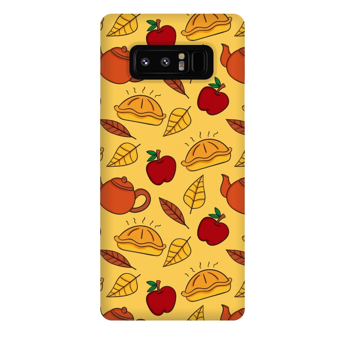 Galaxy Note 8 StrongFit apple pie pattern by MALLIKA