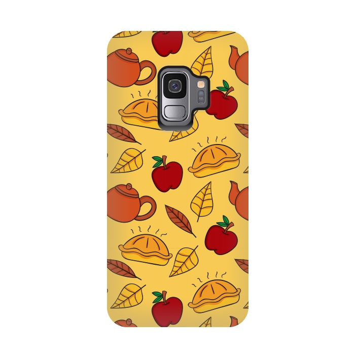 Galaxy S9 StrongFit apple pie pattern by MALLIKA
