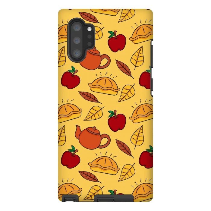 Galaxy Note 10 plus StrongFit apple pie pattern by MALLIKA