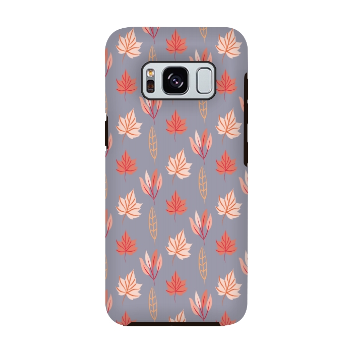 Galaxy S8 StrongFit orange autumn leaves by MALLIKA