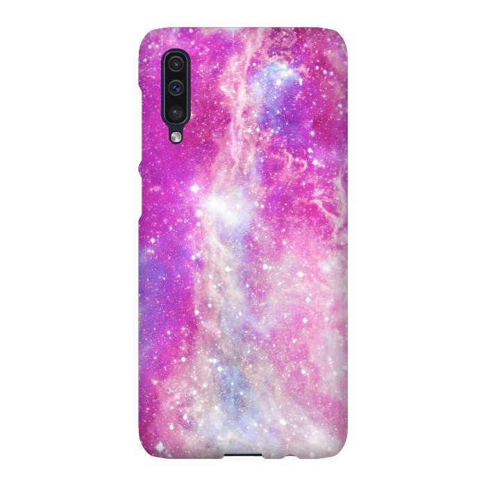 Galaxy A50 SlimFit Pink blue starry galaxy by Oana 