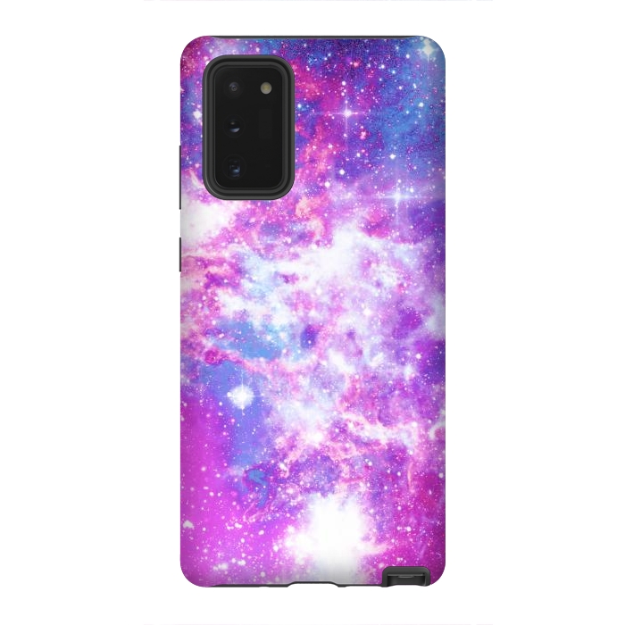 Galaxy Note 20 StrongFit Pink blue starry galaxy by Oana 