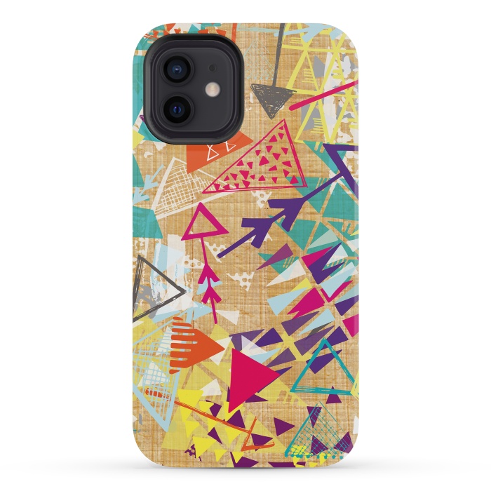 iPhone 12 mini StrongFit Tribal Arrows by Rachael Taylor