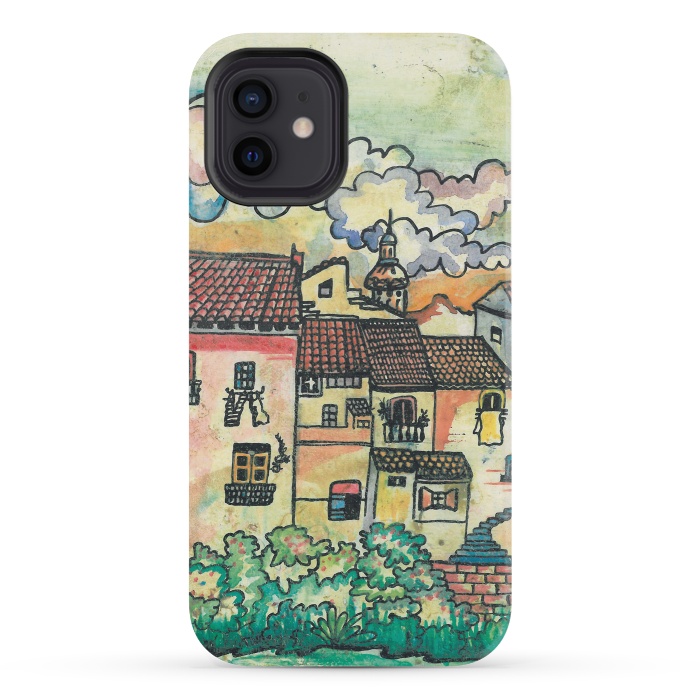 iPhone 12 mini StrongFit A Spanish Village by Julia Grifol