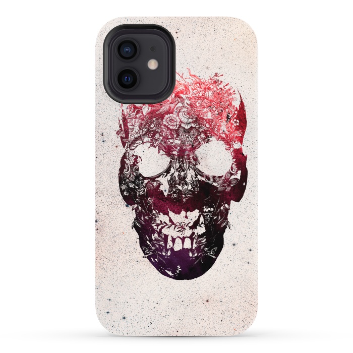 iPhone 12 StrongFit Floral Skull by Ali Gulec