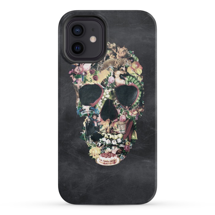 iPhone 12 mini StrongFit Vintage Skull by Ali Gulec