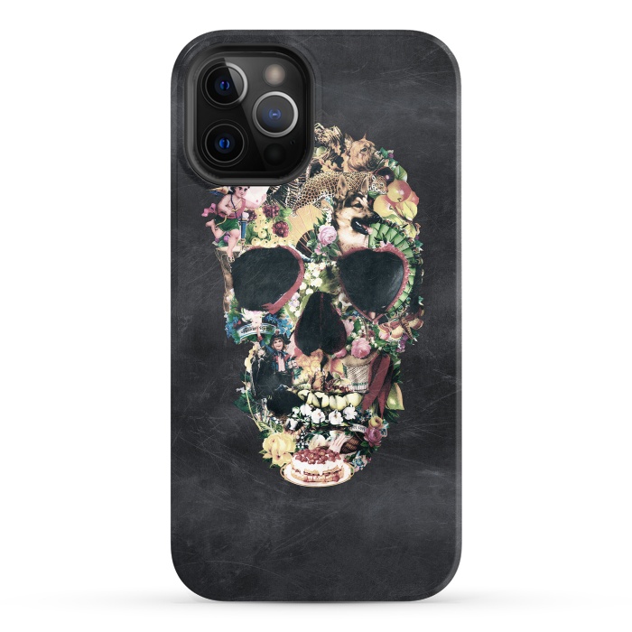 iPhone 12 Pro StrongFit Vintage Skull by Ali Gulec