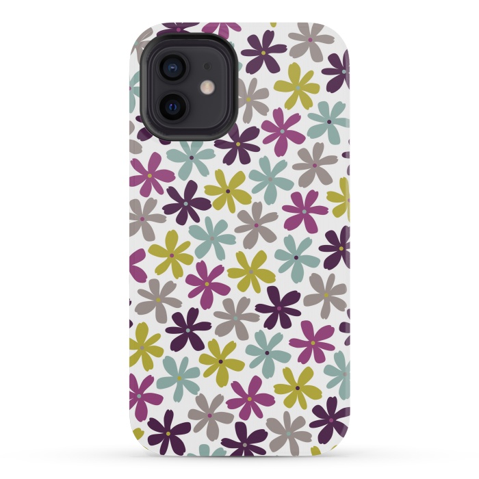 iPhone 12 mini StrongFit Allium Ditsy by Rosie Simons