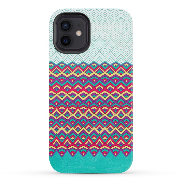 iPhone 12 mini StrongFit Horizons by Pom Graphic Design