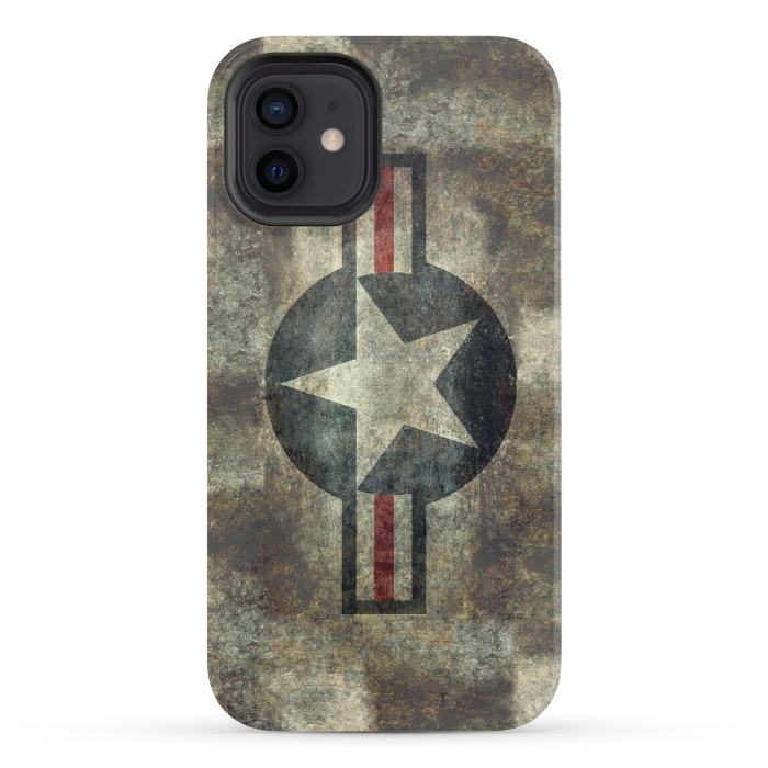 iPhone 12 mini StrongFit Airforce Roundel Retro by Bruce Stanfield