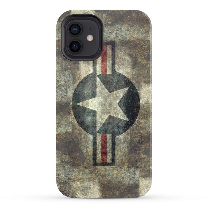 iPhone 12 StrongFit Airforce Roundel Retro by Bruce Stanfield