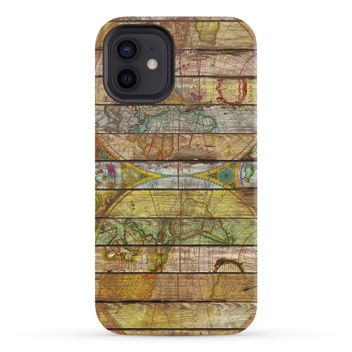 iPhone 12 StrongFit AROUND THE WORLD IN THIRTEEN MAPS by Diego Tirigall