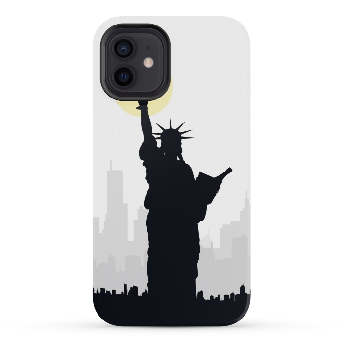 iPhone 12 mini StrongFit Drunk Liberty by Sebastian Parra